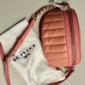 Coach Candy Pink Belt Bag With Dust Bag